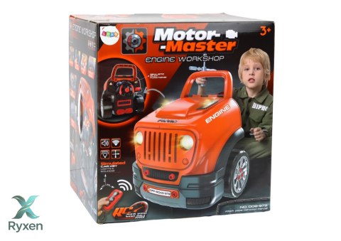 Warsztat Silnik Auto Do Rozkręcania Zestaw Majsterkowicza Pomarańczowy LEAN TOYS