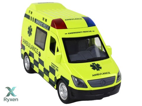 Zdalnie Sterowany Żółty Ambulans Ze Światłami LEAN TOYS