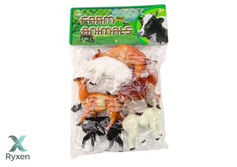 Zestaw Alpaki Lamy Farma Zestaw Figurki 6 szt. Mix LEAN TOYS
