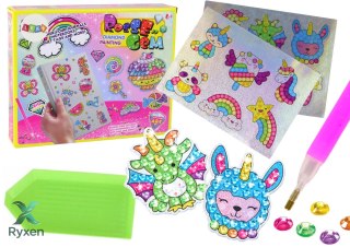 Zestaw Diamencików Do Wyklejania DIY Różne Wzory Kolorowe Naklejki LEAN TOYS