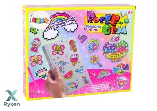 Zestaw Diamencików Do Wyklejania DIY Zwierzątka Kolorowe Naklejki LEAN TOYS