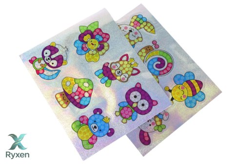 Zestaw Diamencików Do Wyklejania DIY Zwierzątka Kolorowe Naklejki LEAN TOYS