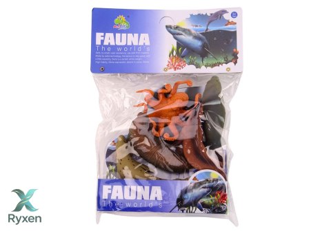 Zestaw Figurek Zwierząt Morskich Mors Foka Ośmiornica 6Szt LEAN TOYS