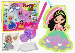 Zestaw Koralików Do Wyklejania DIY Księżniczka Brelok Kieszonka LEAN TOYS
