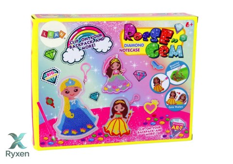 Zestaw Koralików Do Wyklejania DIY Księżniczka Brelok Kieszonka LEAN TOYS