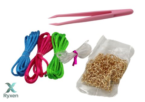 Zestaw Piękności Do Tworzenia Biżuterii W Szkatułce Zawieszki Spinki LEAN TOYS
