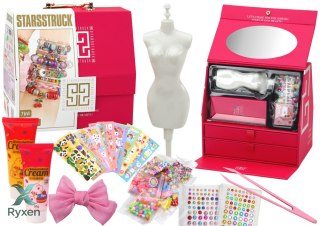 Zestaw Piękności Kreatywny W Kuferku Do Tworzenia Kreacji Akcesoria LEAN TOYS