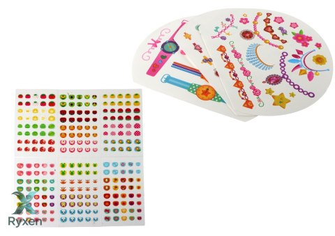 Zestaw Piękności Walizka Z Akcesoriami Pierścionki Tatuaże LEAN TOYS