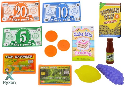 Zestaw Sklep Z Pączkami Cukiernia Kasa Fiskalna Mikrofala LEAN TOYS