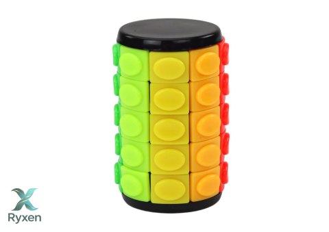 Zestaw Układanek Logicznych Walec 3 Stopnie Trudności LEAN TOYS
