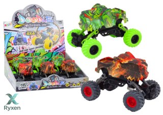 Autko Dinozaur Napęd Frykcyjny Czerwone lub Zielone Terenowe LEAN TOYS