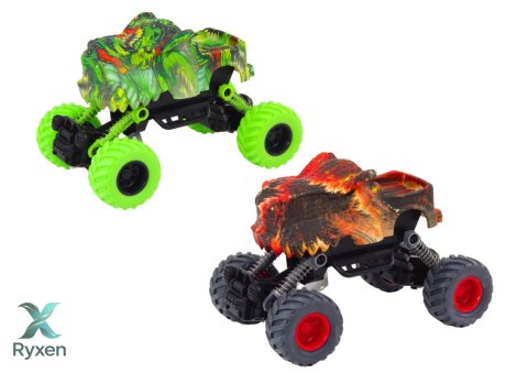 Autko Dinozaur Napęd Frykcyjny Czerwone lub Zielone Terenowe LEAN TOYS