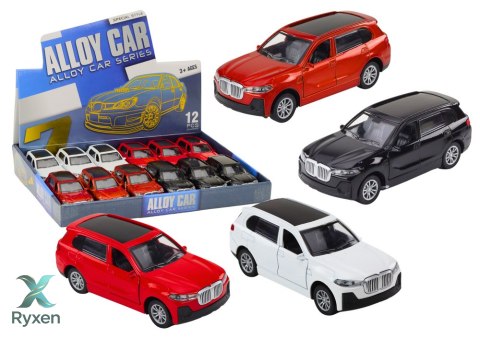 Autko Osobowe 1:32 Światło Dźwięki Napęd Otwierane Drzwi Metalowe LEAN TOYS