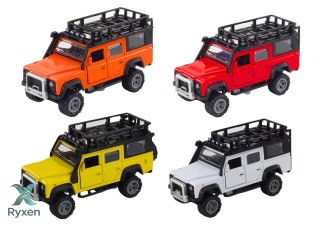Autko Terenowe 1:32 Światła Dźwięki Napęd Otwierane Drzwi Metalowy LEAN TOYS
