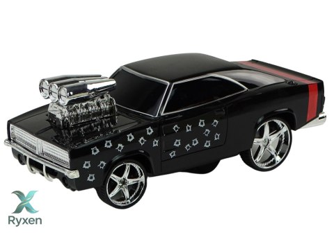 Autko Zdalnie Sterowane 1:18 Drift 360 Światła Dźwięki Czarny LEAN TOYS
