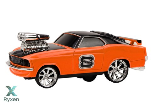 Autko Zdalnie Sterowane 1:18 Drift 360 Światła Dźwięki Pomarańczowy LEAN TOYS