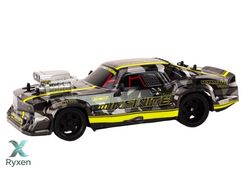 Autko Zdalnie Sterowane RC 1:16 Gumowe Koła Drift Czarny LEAN TOYS