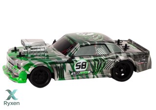 Autko Zdalnie Sterowane RC 1:16 Gumowe Koła Drift Zielone LEAN TOYS