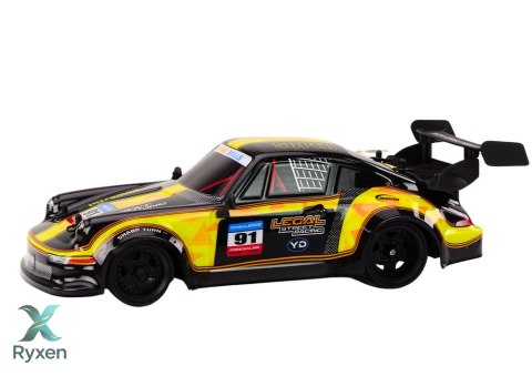 Autko Zdalnie Sterowane RC 1:16 Gumowe Koła Drift Żółty LEAN TOYS