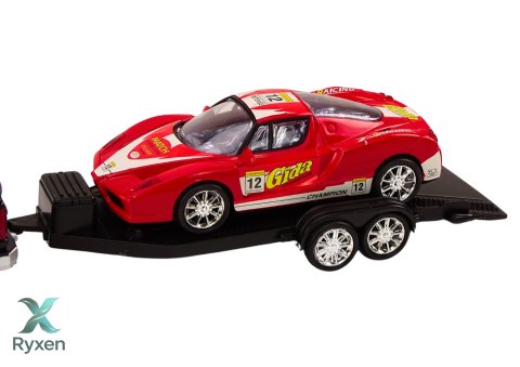 Auto Pickup Z Lawetą Naczepą Auto Sportowe Terenowe Zestaw LEAN TOYS