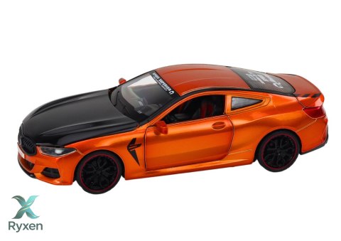 Auto Sportowe Metalowe Napęd Frykcyjny Otwierane Elementy 1:24 Pomarańczowe LEAN TOYS