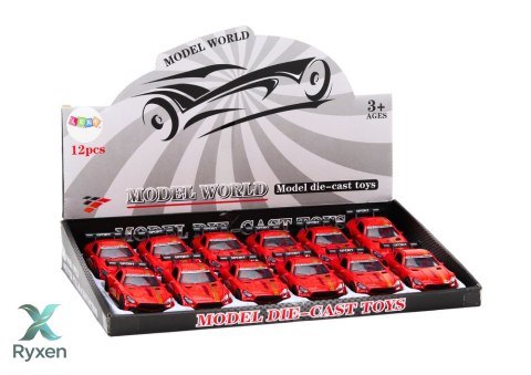 Auto Sportowe Samochód 1:32 Figurka Czerwona Spojler Metal LEAN TOYS