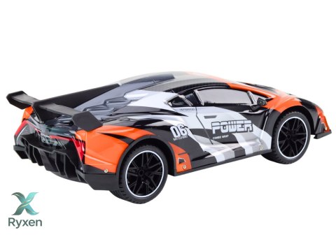 Auto Sportowe Zdalnie Sterowane RC 1:10 Pomarańczowe Prędkość 25 km/h LEAN TOYS