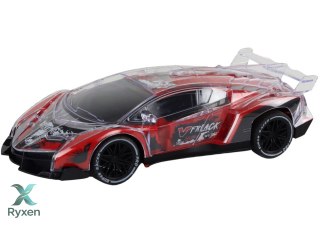 Auto Sportowe Zdalnie Sterowane RC Skala 1:16 Światła Czerwone LEAN TOYS