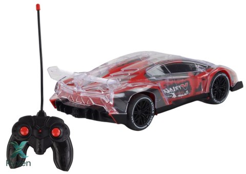 Auto Sportowe Zdalnie Sterowane RC Skala 1:16 Światła Czerwone LEAN TOYS