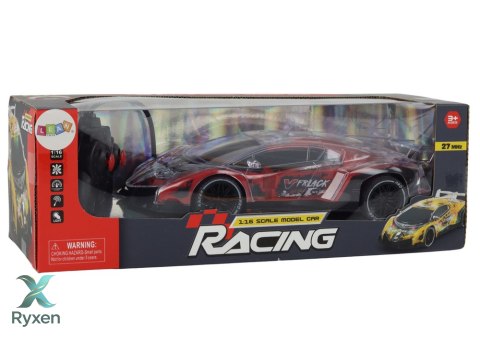 Auto Sportowe Zdalnie Sterowane RC Skala 1:16 Światła Czerwone LEAN TOYS