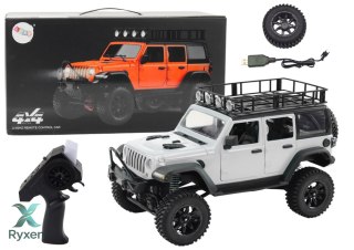 Auto Terenowe Zdalnie Sterowane RC 2.4G Napęd 4x4 Szary LEAN TOYS