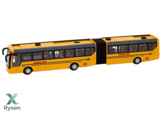 Autobus Szkolny Bus Zdalnie Sterowany Przegubowy RC 1:32 Żółty LEAN TOYS