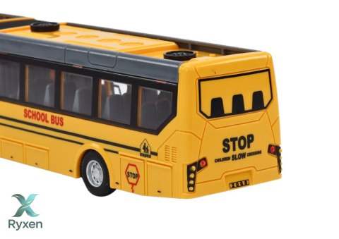Autobus Szkolny Bus Zdalnie Sterowany Przegubowy RC 1:32 Żółty LEAN TOYS
