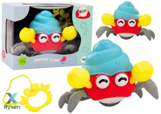 Chodzący Krabik Nakręcany Kolorowy Krab Pełzający Interaktywny LEAN TOYS
