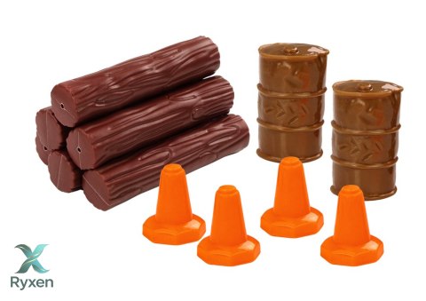 Ciężarówka Z Drewnem Tir Przyczepa 1:24 Bale Drewna Dźwięki Światła LEAN TOYS