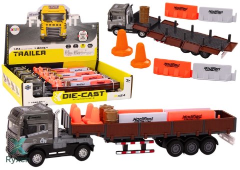 Ciężarówka Z Przyczepą 1:24 TIR Auto Ciężarowe Akcesoria Dźwięki Światła LEAN TOYS