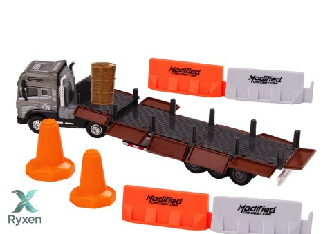 Ciężarówka Z Przyczepą 1:24 TIR Auto Ciężarowe Akcesoria Dźwięki Światła LEAN TOYS