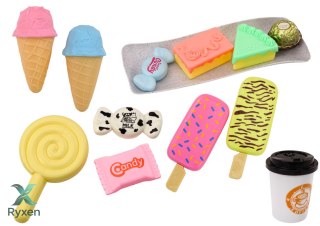 Cukiernia Kawiarnia Zestaw Słodycze Figurki Kawa Ciasto 25 ele. LEAN TOYS