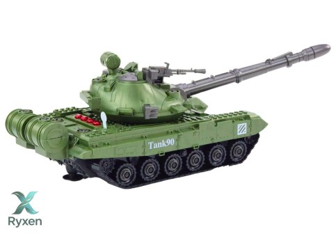 Czołg Pojazd Wojskowy DIY Do Rozkręcania Zielony Dźwięki Zestaw Resoraki LEAN TOYS