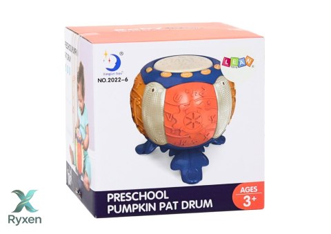 Dynia Edukacyjna Interaktywna Muzyczna Światła Dźwięki Pomarańczowy LEAN TOYS