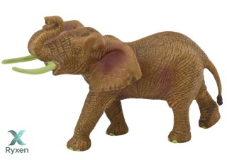 Figurka Kolekcjonerska Słoń Afrykański Z Podniesioną Trąbą Safari LEAN TOYS