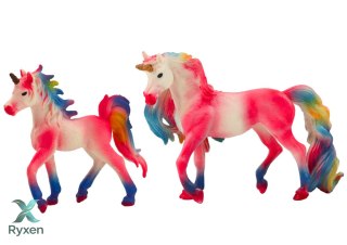 Figurki Kolekcjonerskie Jednorożec z Małym Różowy 2 El LEAN TOYS