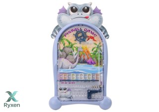 Gra Zręcznościowa Pinball Dinozaury Smok Stojak Niebieski LEAN TOYS