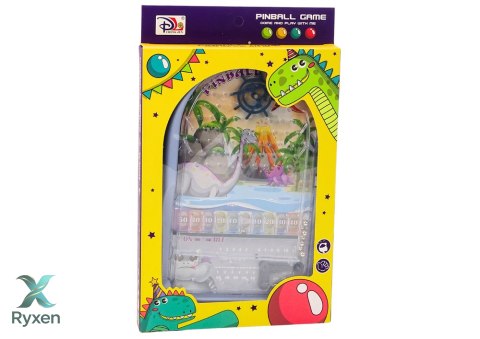 Gra Zręcznościowa Pinball Dinozaury Smok Stojak Niebieski LEAN TOYS