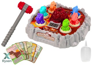 Gra Zręcznościowa Wac A Mole Dinozaury Wulkan Efekt Dymny Światła Dźwięki LEAN TOYS