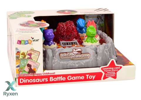Gra Zręcznościowa Wac A Mole Dinozaury Wulkan Efekt Dymny Światła Dźwięki LEAN TOYS