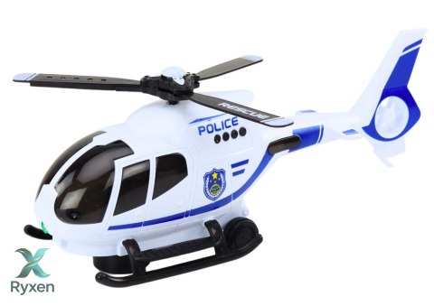 Helikopter Policyjny Śmigłowiec Jeżdżący Światła Dźwięki LEAN TOYS