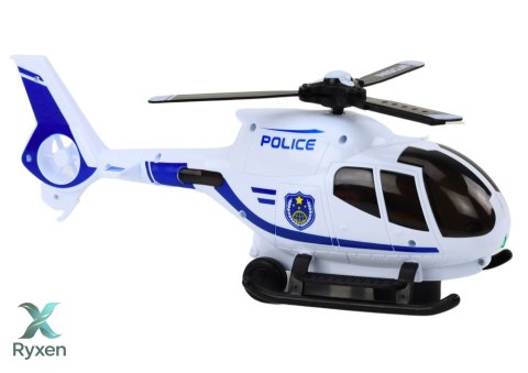 Helikopter Policyjny Śmigłowiec Jeżdżący Światła Dźwięki LEAN TOYS