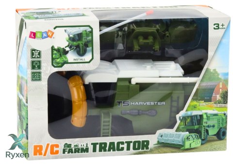 Kombajn Rolniczy Zbożowy RC Maszyna Rolnicza Zdalnie Sterowana Zielony LEAN TOYS