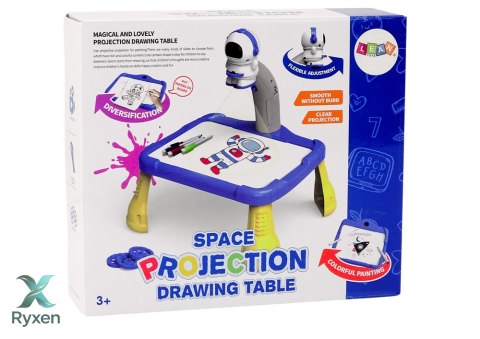 Kosmiczny Projektor Rzutnik Do Rysowania Tablica Stoliczek Kosmos LEAN TOYS